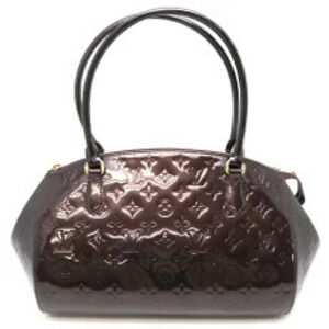 Louis Vuitton Vernis Shoulder Sherwood Red Bag Purple Amarante
